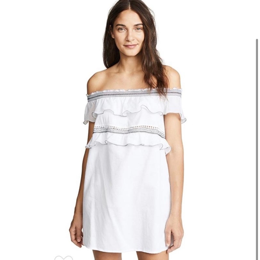 NWT XS Kisuii
White Noy Off The Shoulder Ruffle Casual Dress $225